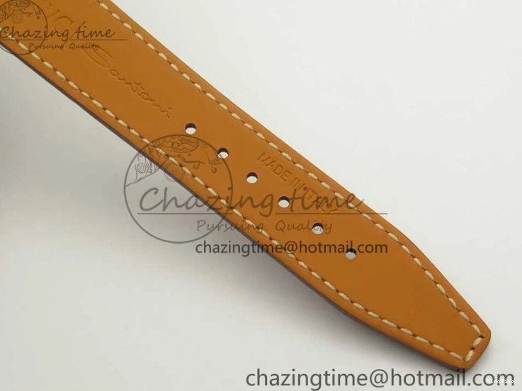 MIROTIME 0428 SportInspired Portofino IW458101 RG MK 1:1 Best Edition Gray Dial On Brown Leather Strap MIYOTA 7165